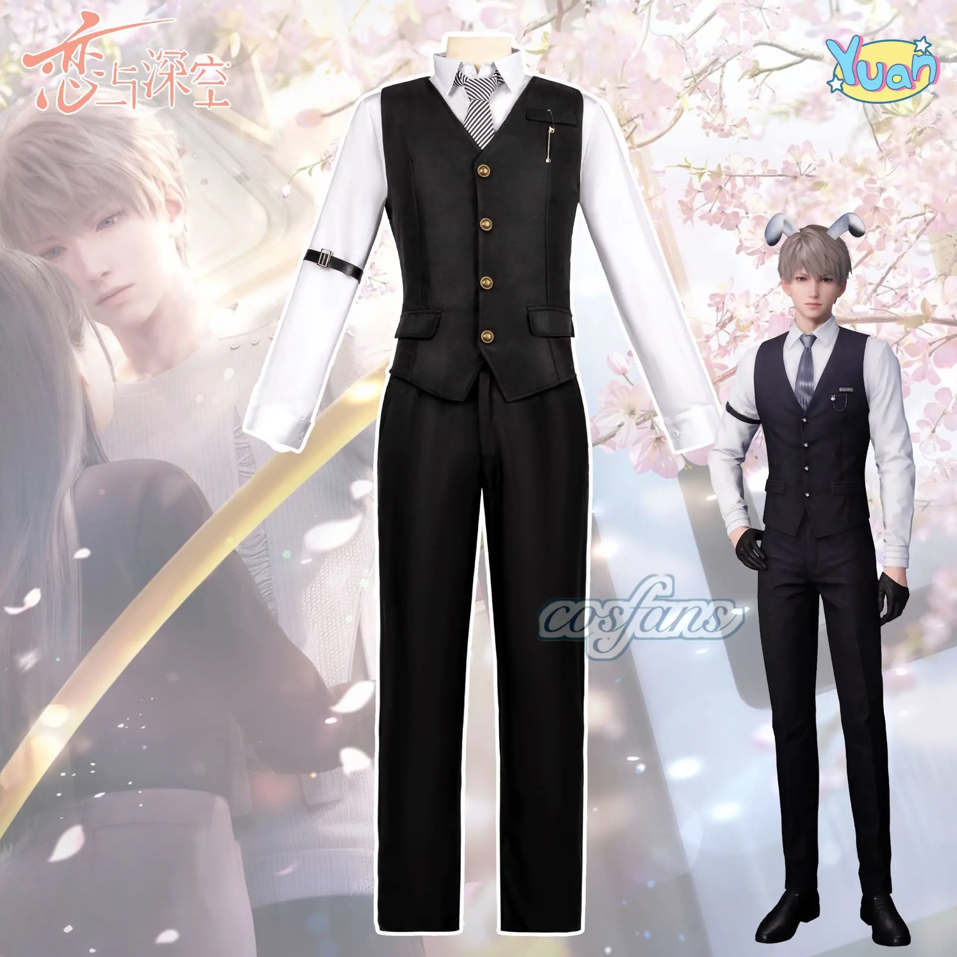 

Love and deepspace Xavier Cosplay Costume Adult Carnival Uniform Anime Halloween Party Costumes Masquerade Men Game