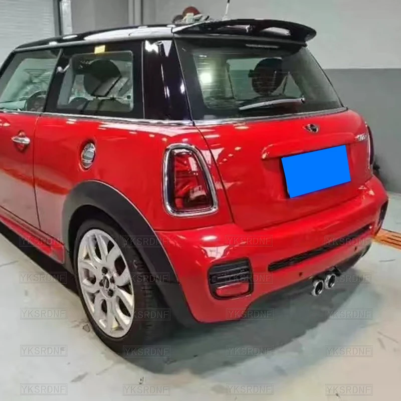 For Mini Cooper R56 Glass Top Spoiler Fiber Material Rear Roof Spoiler Wing Trunk Lip Car Styling Fully Compatible Tuning Parts