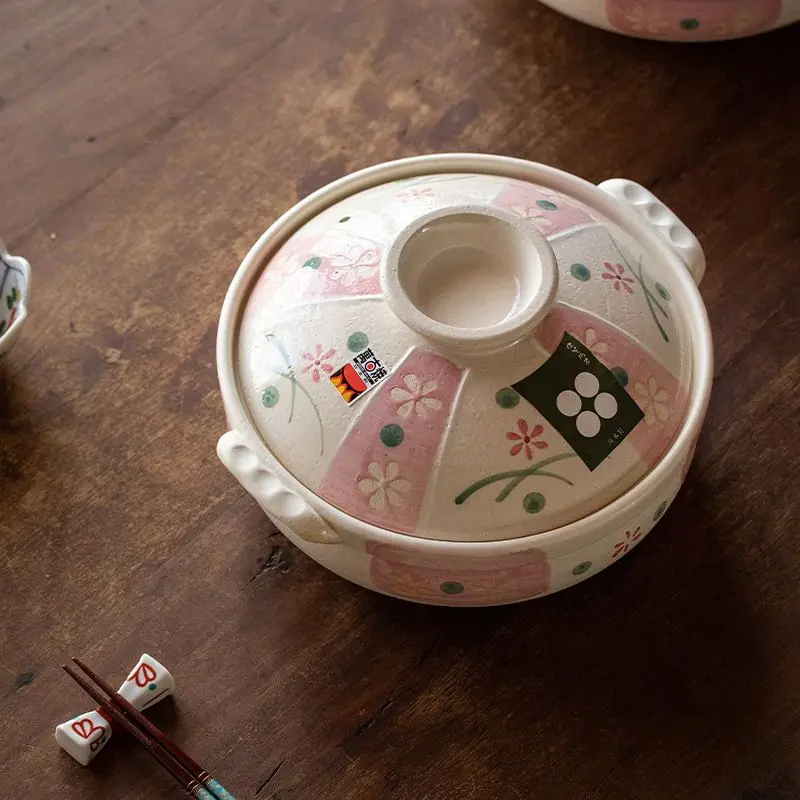 Wangu casserole, household ceramic earth pot, high temperature resistance is not easy, cracked stew pot