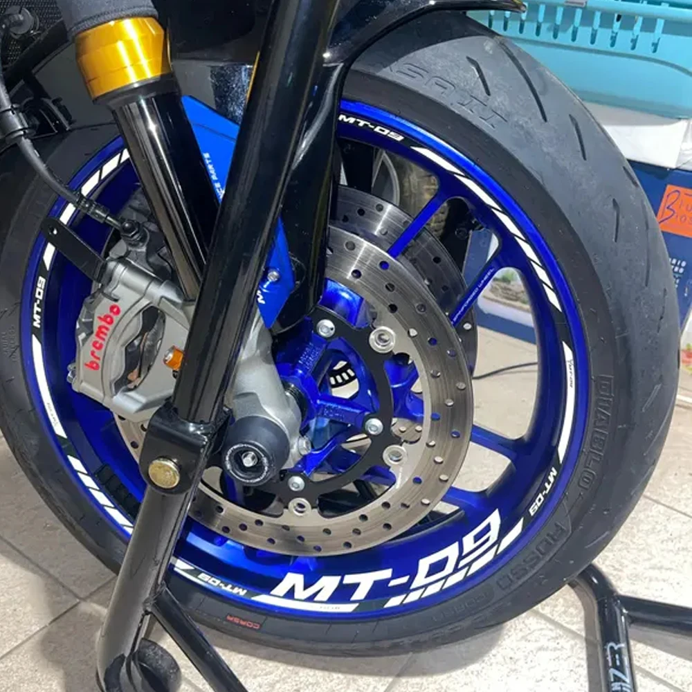 

Светоотражающие наклейки на колесные диски для мотоцикла YAMAHA MT-09 MT09 MT 09 17 дюймов, декоративная лента для ободов, аксессуары для тюнинга