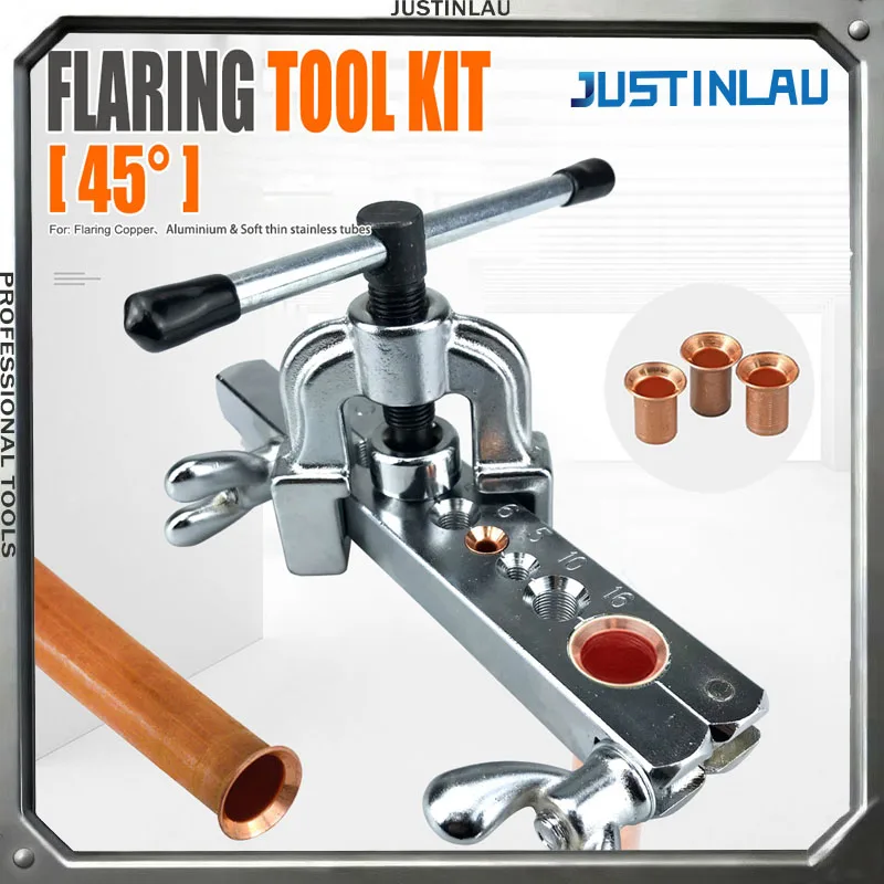 

JUSTINLAU A Set of 45 Degree Copper Tube Reamer Used for Reaming Copper Tubes and Other Pipelines Reaming Tool