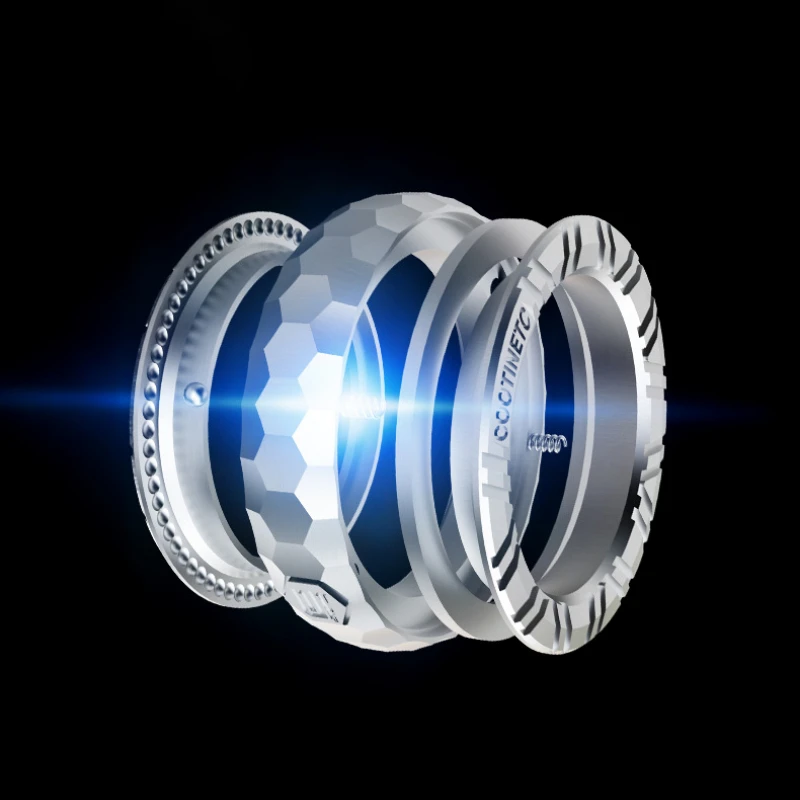 Rueda de trinquete, anillo de párrafo, tarjeta de empuje magnética, deslizador mecánico giratorio EDC, Metal, alivia el estrés, juguete antiestresse