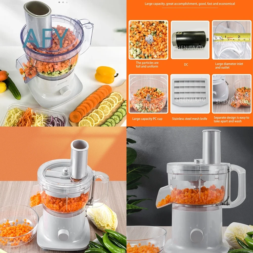 Commercial Electric Vegetable Dicer for Radish Carrot Potato Onion Granule Slice Cube Cutting Food Processor for Home Kitchen