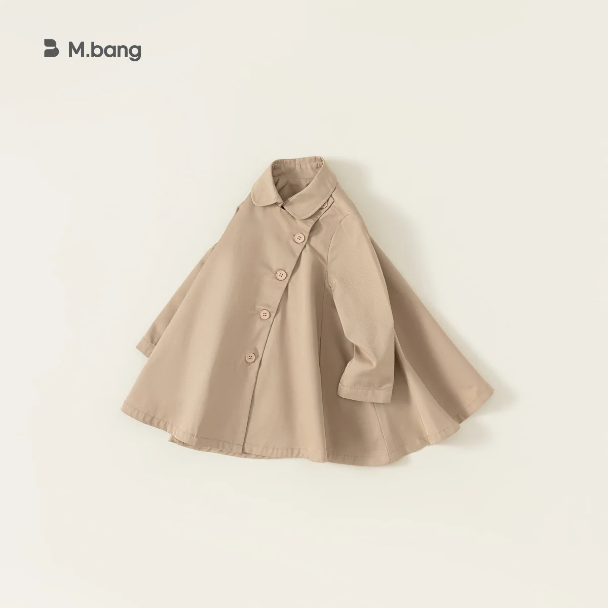 

Children's Clothing Girls' Spring Coat Niche Trench Coat Cape Children's Medium and Long Children's Clothing Cardigan