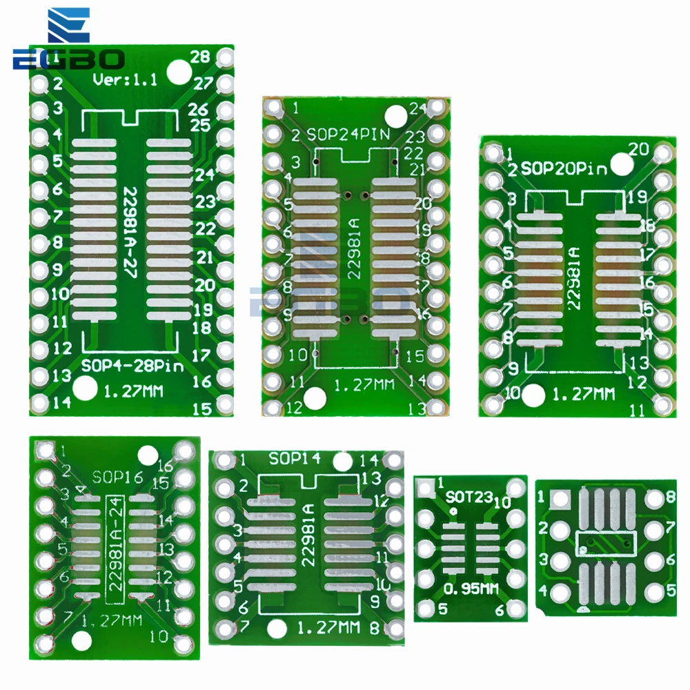 سمد بدوره إلى ديب بب مجلس عدة ، محول محول لوحة ، سوب ، مسوب ، تسسوب ، SOT23 ، 8 ، 10 ، 14 ، 16 ، 20 ، 28 ، سمت إلى ديب ، 10 قطعة #4