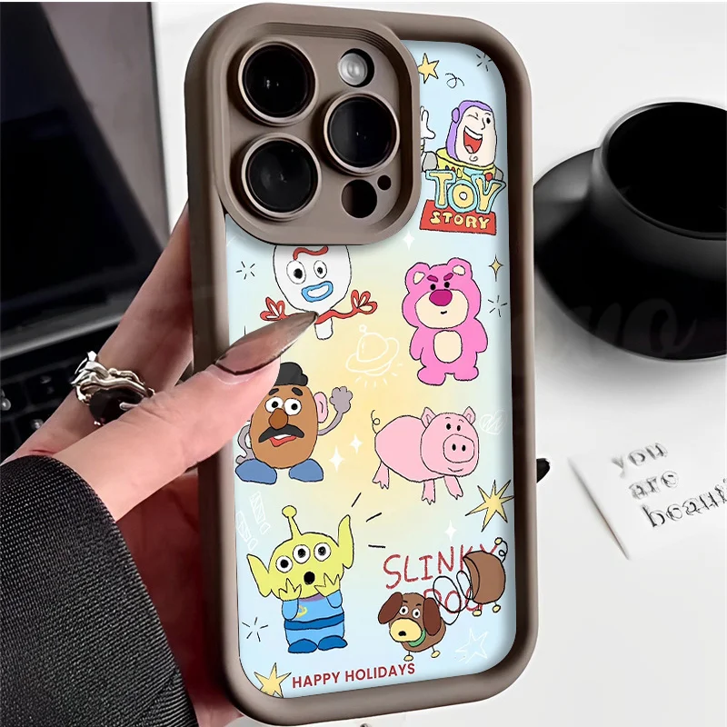 Disney Toy Story Lotso funda de silicona suave para Samsung Galaxy A55 A35 A25 A15 A05 A05S A24 A13 A23 A12 A22 A32 A52 A52S A72 A11