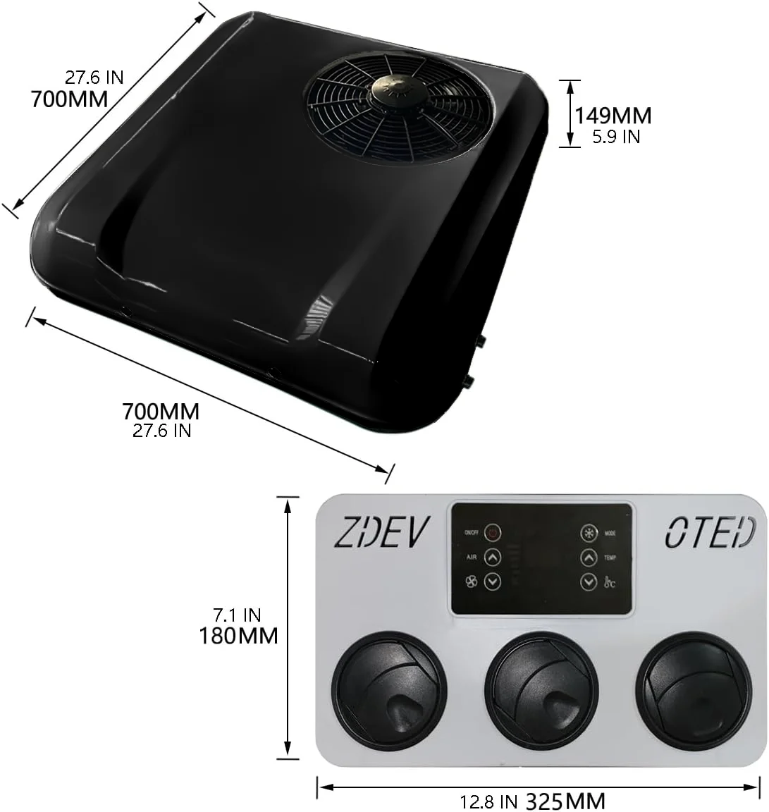 Portable Truck Car Parking air Conditioner 12v 24v Parking Cooler