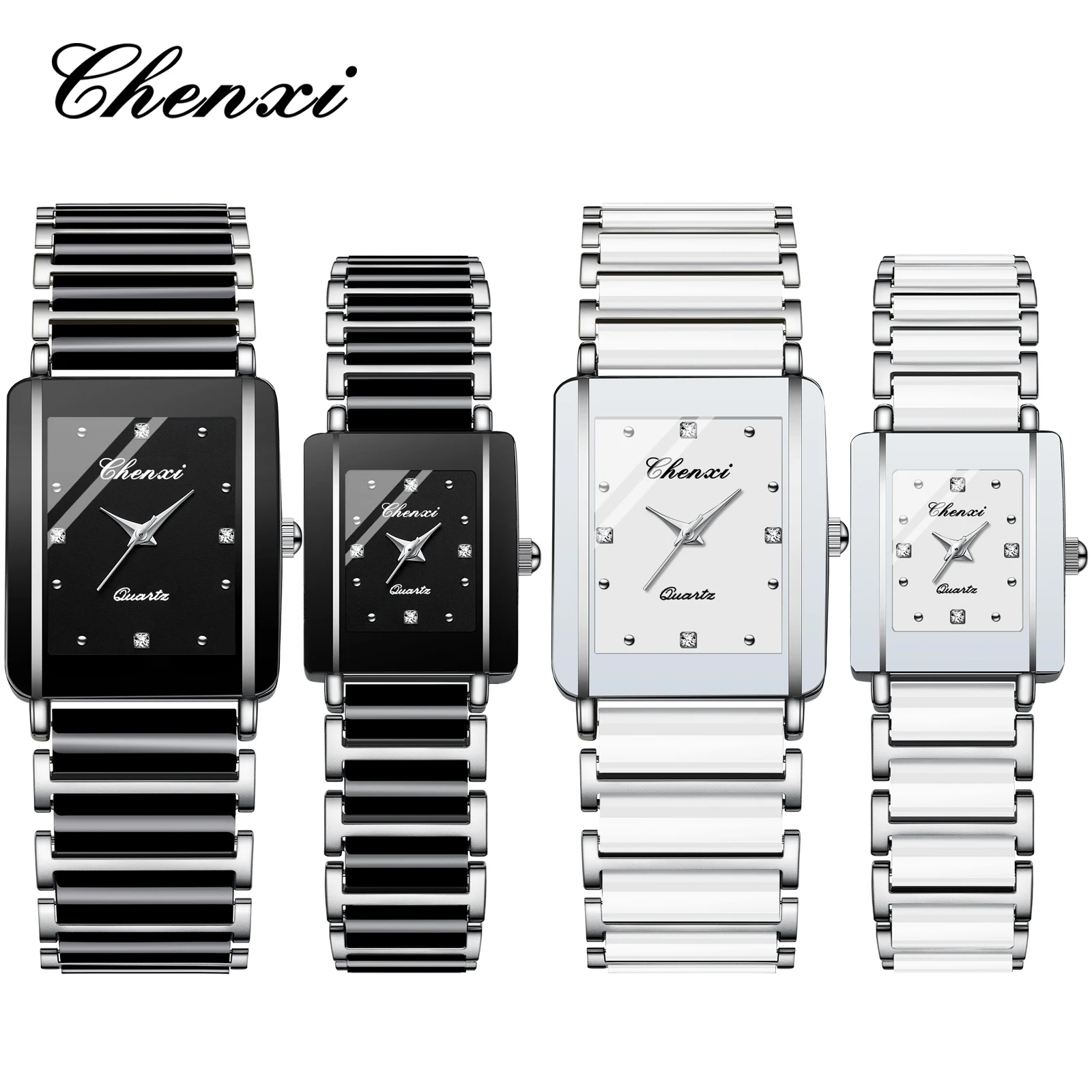 

Модные повседневные часы для пар, новинка 2025 года, наручные часы с квадратным циферблатом, мужские часы, женские часы, кварцевые часы, подарок на день Святого Валентина