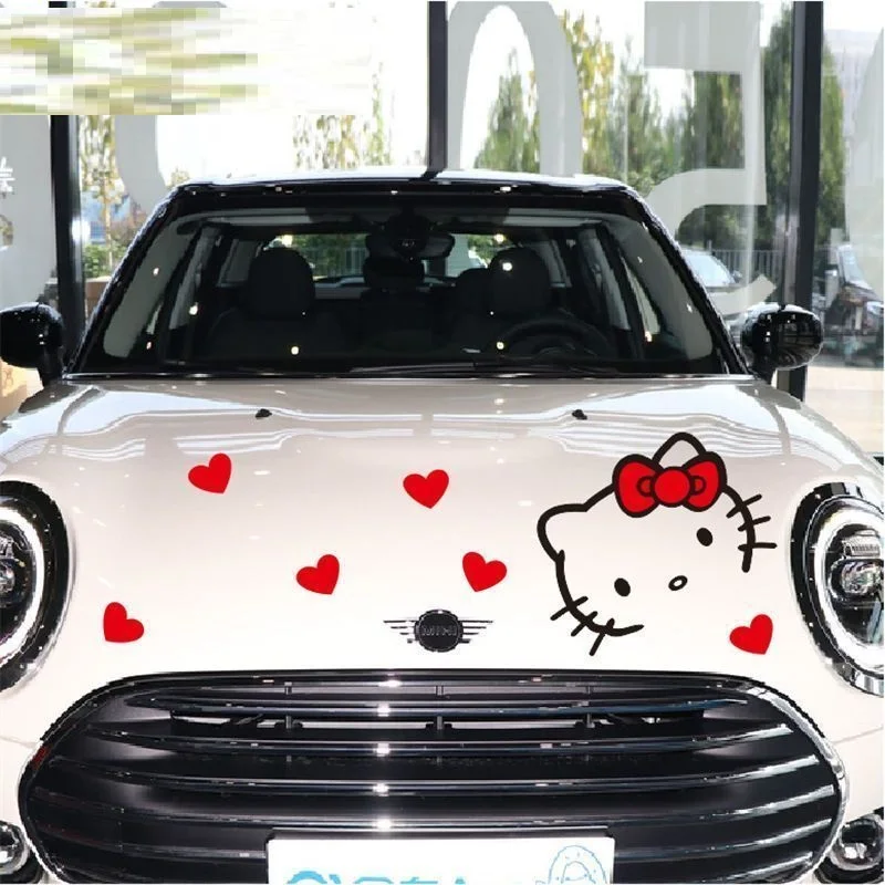 Sanrio Hello Kitty Kawaii Anime Car Decoration Universal Sticker Car Stickers Water Proof Car Door Car Styling Cover Cute 2024