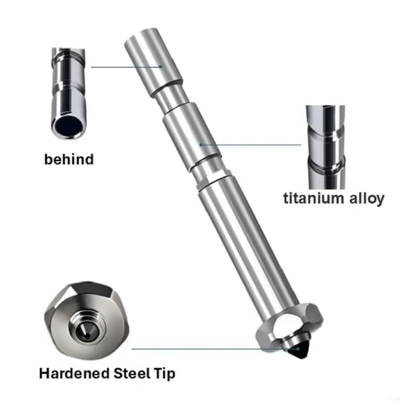 

Комплект из 2 насадок из закаленной стали для быстрой замены 3Max, устойчивых к высоким температурам F19E