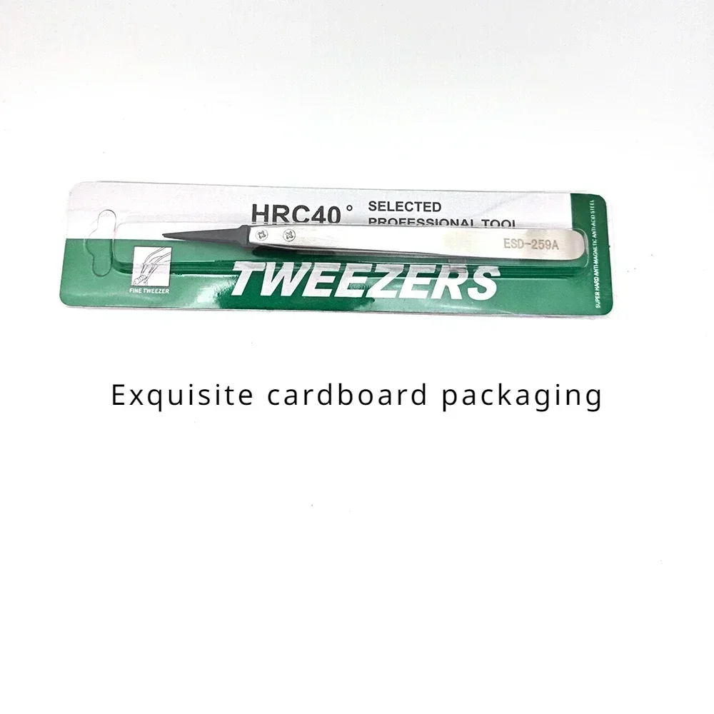 6/5/2/1 قطعة ساعة الأيدي تركيب العمل الملقط مستقيم الكوع مقبض الفولاذ الاستاتيكيه ملاقط بلاستيكية ESD-259A ESD-7A