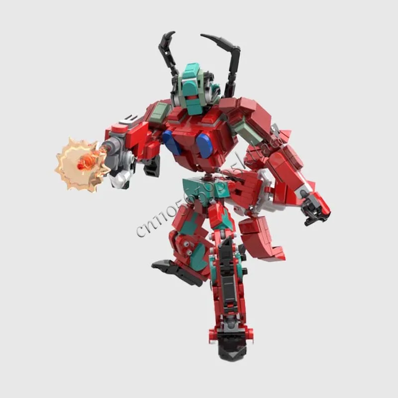 375 ELEMENTÓW Brickheadz Blaze Mech MOC Klocki Konstrukcyjne Modułowe Edukacyjne Kreatywne DIY Zabawka dla Chłopców Prezent Urodzinowy