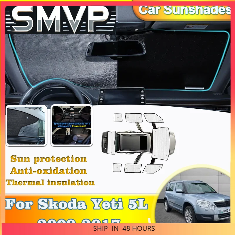 

Новые солнцезащитные козырьки для окон автомобиля для Skoda Yeti 5L 2009-2017, аксессуары, анти-УФ-козырек на лобовое стекло, солнцезащитные шторы, чехол для интерьера Pa