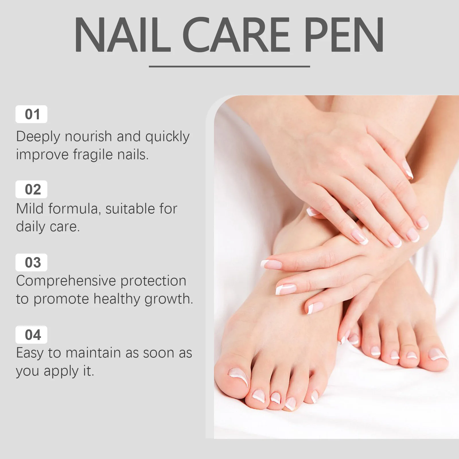 4pcs/set Ximonth Nail Care Pen Gently Repair Hands, Feet, Nails, Nails, Nails, Nails And Nails Moisturize, Soften