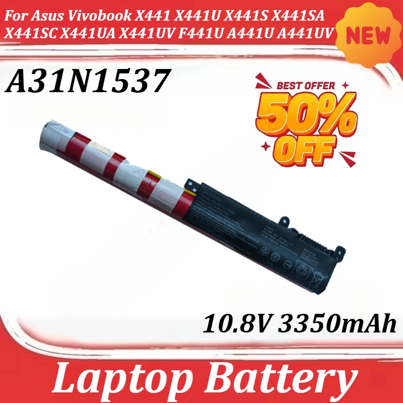 

Аккумулятор A31N1537 10.8V 3350mAh для Asus Vivobook X441 X441U X441S X441SA X441SC X441UA X441UV F441U A441U A441UV R541UA A441N