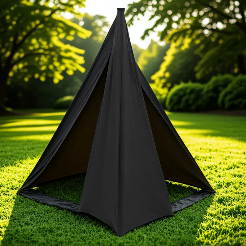 

Speaker Stand Cover Polyester Fabric Foldable Dual-Side Stretchable for Banquet Wedding Event Stylish Stage Accessory Band Use