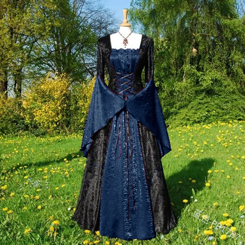 Robe médiévale européenne pour femme, reine, princesse, fête de mariage, robe formelle, Halloween, carnaval, cour, noble, palais, costume de cosplay