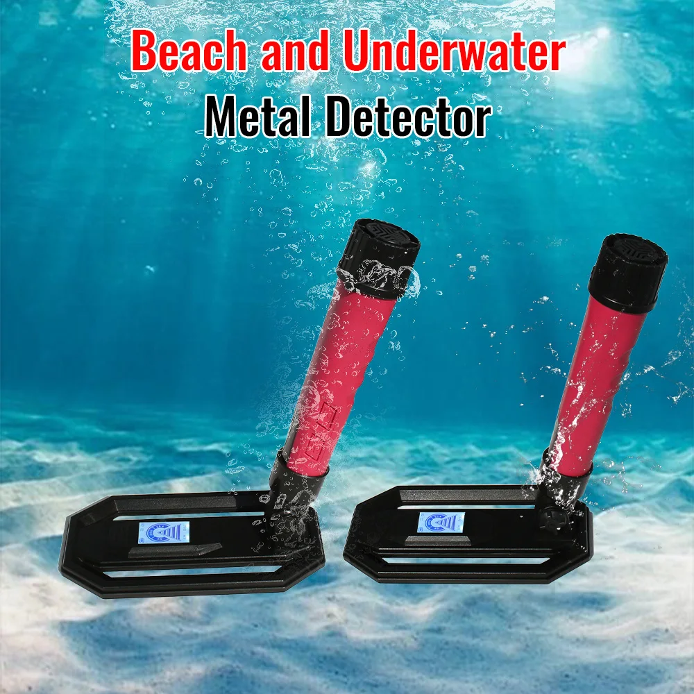 Protable MD890 Metal Detector Underwater Depth Scanner Waterproof Detector LCD Display and Foldable High Precision