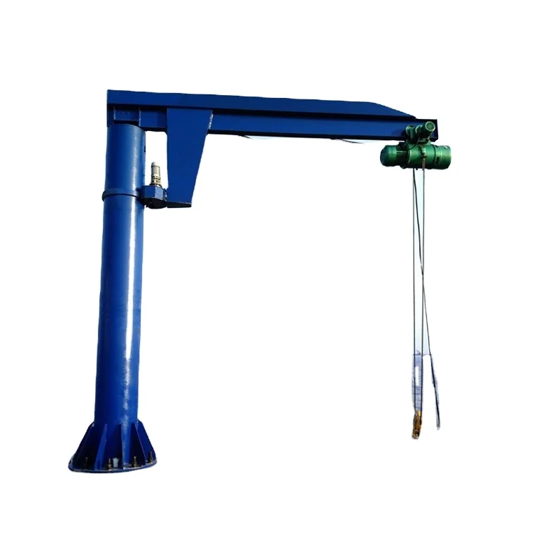 Slewing Cantilever Arm 500kg 1 Ton 2 Ton Cantilever Column Jib Crane with Electric Hoist for Workshop