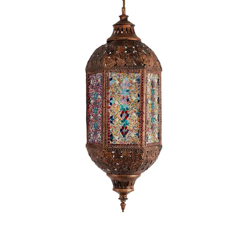 Morocco retro chandelier mosaic hotel bed and breakfast restaurant living room atmosphere decoration exotic romantic style lamps