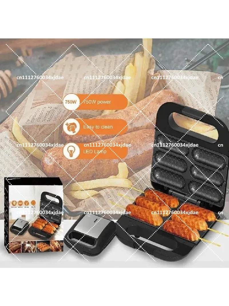Multifunctional Electric Baking Pan, Home Breakfast Machine for Hot Dog, Sausage & Starch Sausage