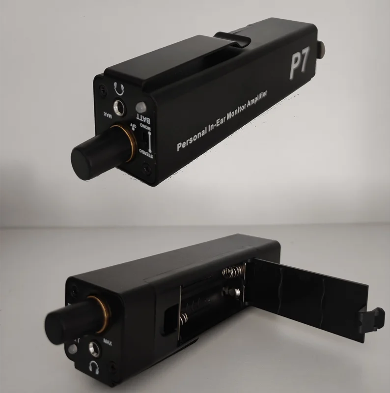 Portable personal In ear Monitor Amplifier Headphone Amplifier with XLR and TRS Input 3.5mm Output In-Ear Monitor Amplifier