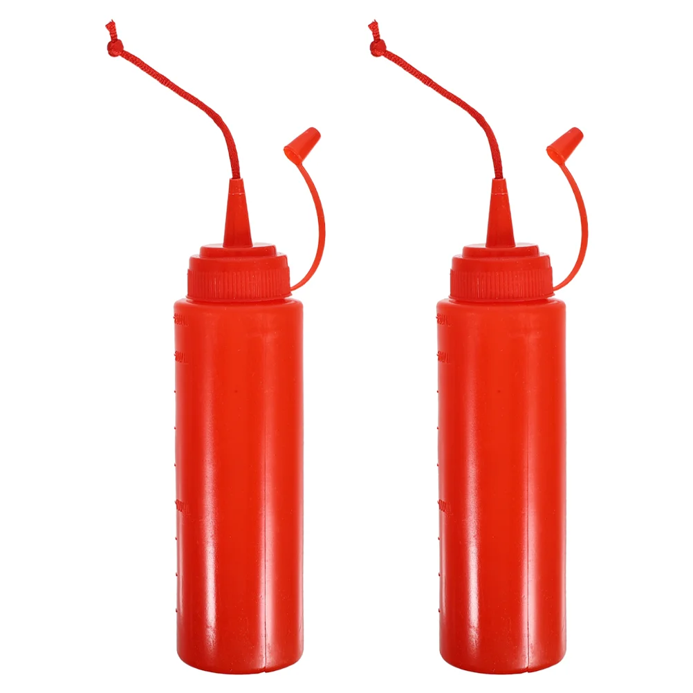 2 Pcs Tomato Paste Tricky Ketchup Bottle Simulation Prop Prank Fake Stuff Squirt Props Festival Party Red Simulated Funny