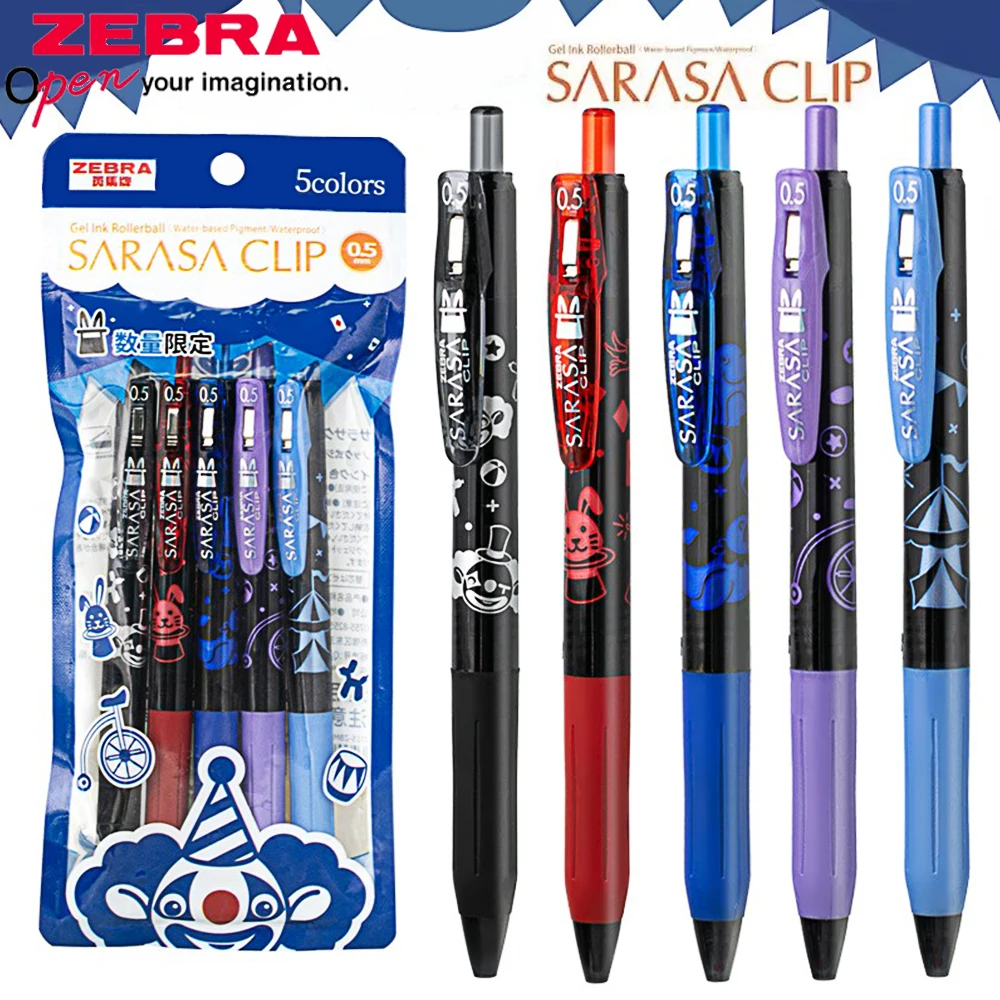 

5 шт./компл., японские гелевые ручки ZEBRA Limited JJ15, обучающие быстросохнущие канцелярские принадлежности Kawaii, ручка-роллер 0,5 мм, обратно в школу, аниме