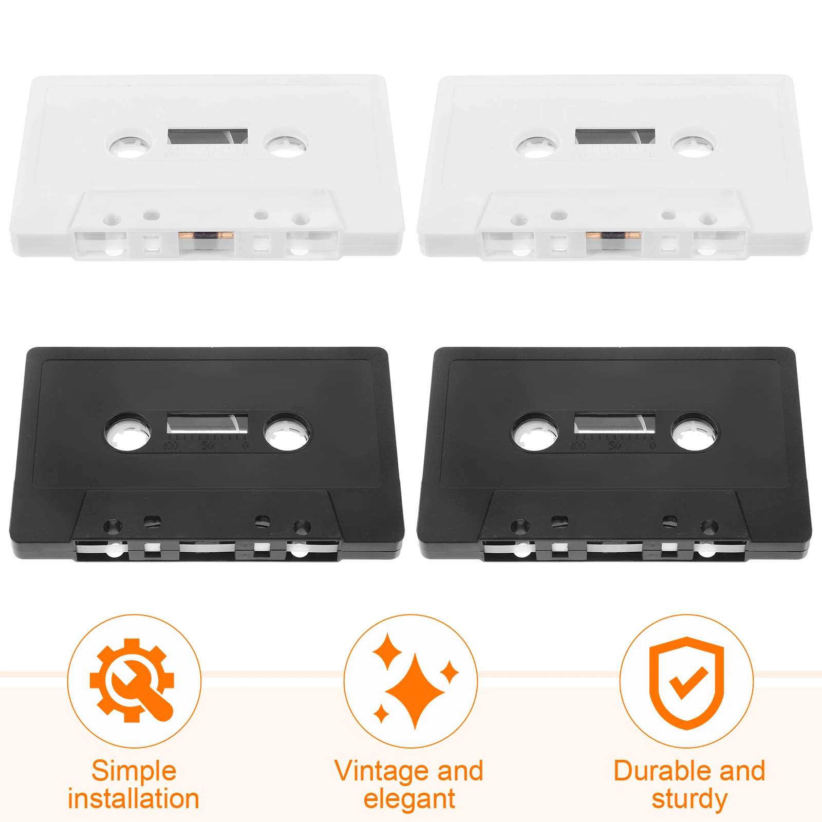 

Cassette Decoration Tape Cleaner Storage for Player Music Greeting Cassettes Tapes Blank Audio