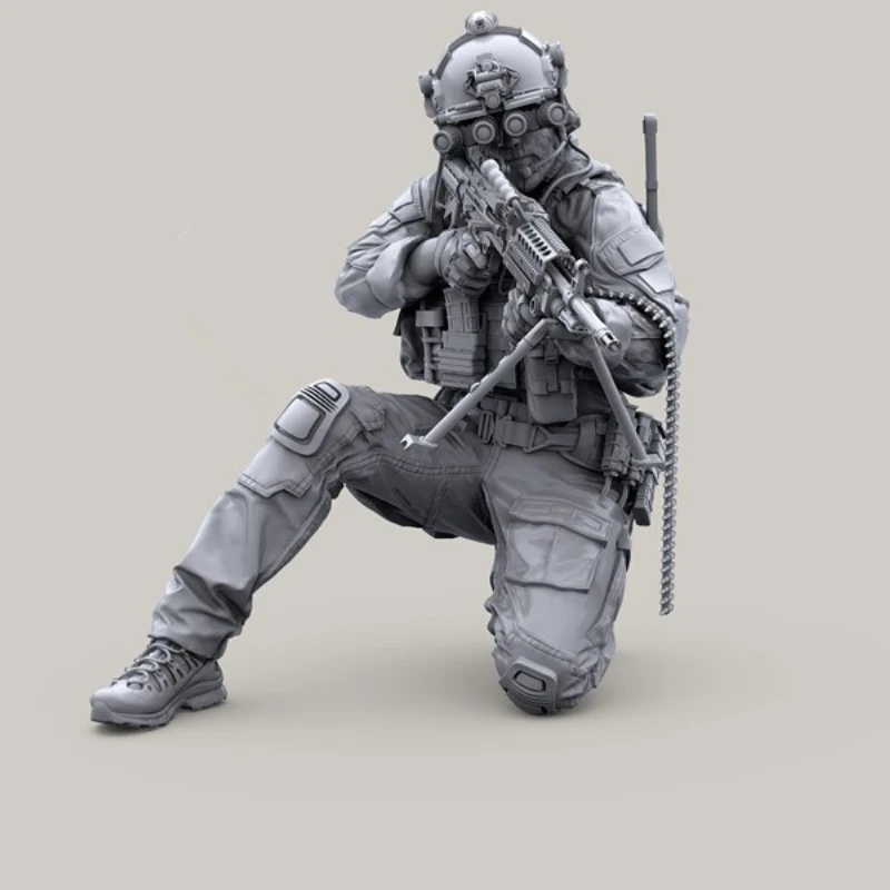 1/35 Resin Figure US Special Forces/MARSOC Modern Soldier in Action with GPNVG-18 Panoramic Night Vision Goggles Self-Assembly C