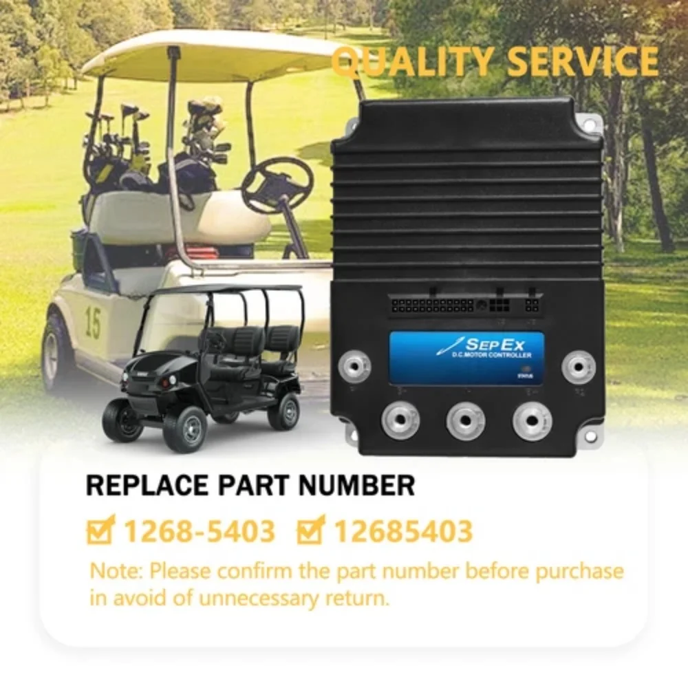 Zdjęcie 5: Sterownik silnika DC Sepex 36-48V 400A do wózków golfowych Curtis Ezgo Club Car 1268-5403