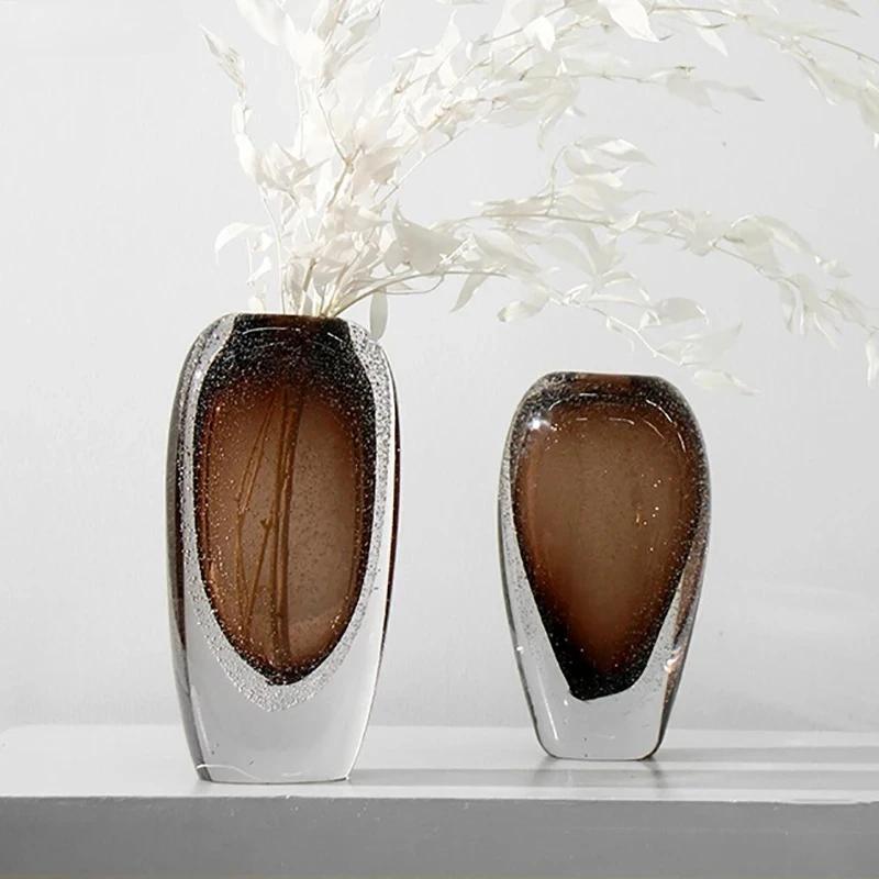 

Double-layer Bubble Glass Vase Hydroponics Plant Pots Table Decoration Flower Arrangement Floral Vases Room Aesthetic Decor