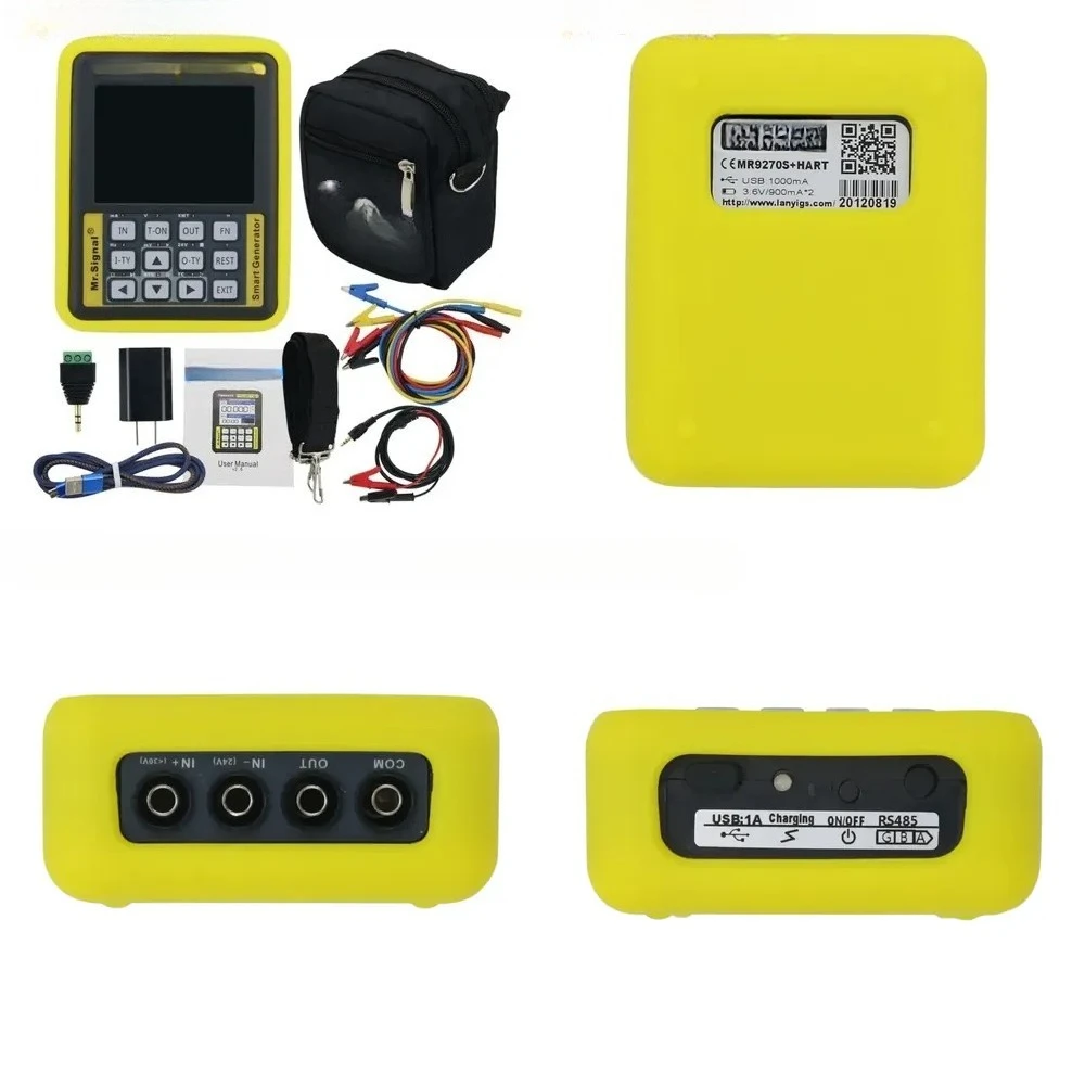 Generator Maxgeek MR9270S+ HART, 4-20mA Current Loop Calibrator, Thermocouple/RTD Transmitter Simulator with Paperless Recorder