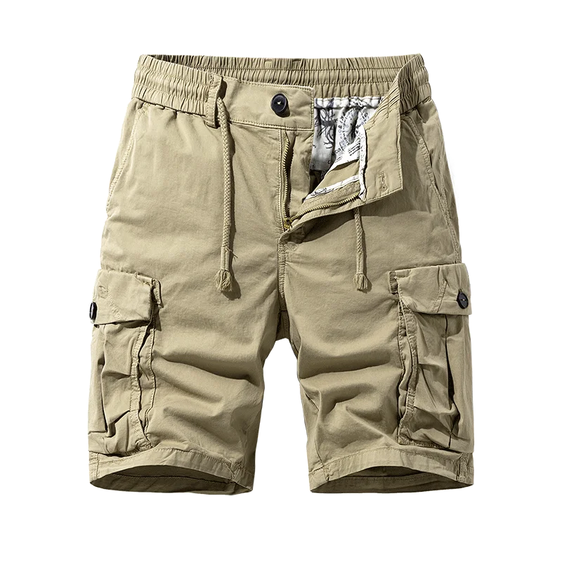 Mehrfarbige Workwear-Shorts Herren lose gerade Kletter hose lässig vielseitige Multi-Pocket-Hose Schnür hose