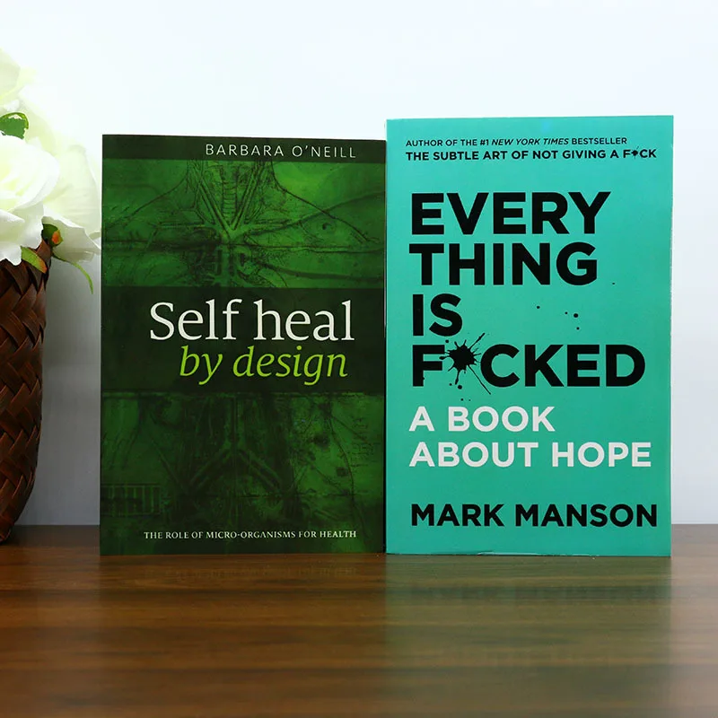 

《Self heal by design》+《Everything Is F*cked》Growth Set. Daily reading helps health enthusiasts Ideal for Chrismas holiday gifts