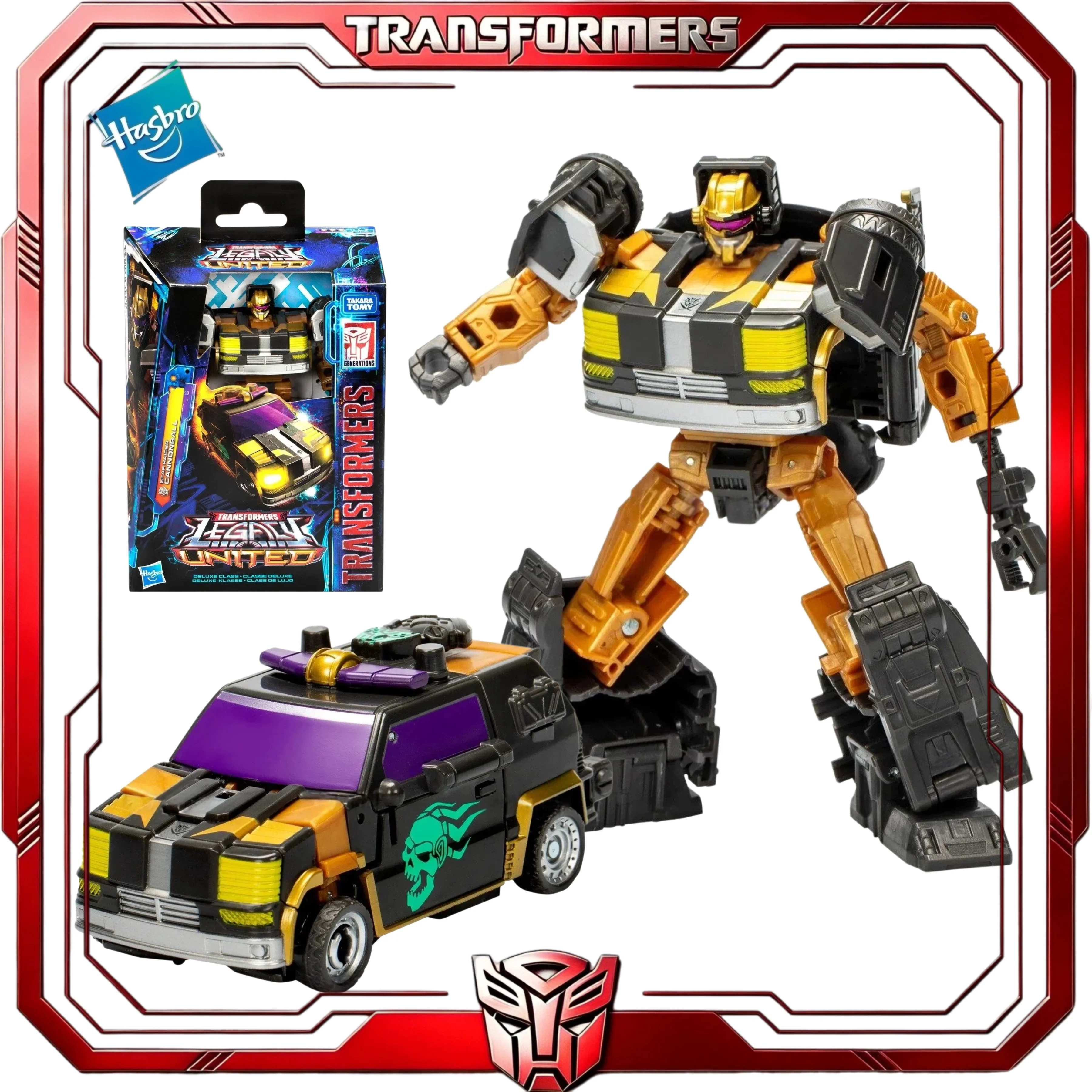 

In Stock Transformers Legacy United Deluxe Cannonball Hasbro Star Raider Exclusive Collectible Action Figure Toy Gift For Fans