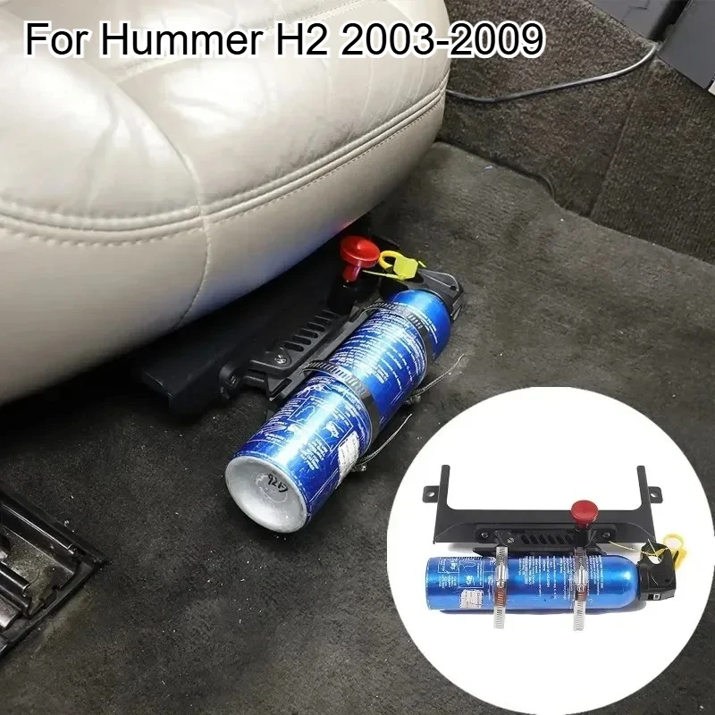 

Для Hummer H2 2003-2009 черный автомобильный второй пилот из алюминиевого сплава под сиденьем, кронштейн для пожаротушения, аксессуары для интерьера автомобиля