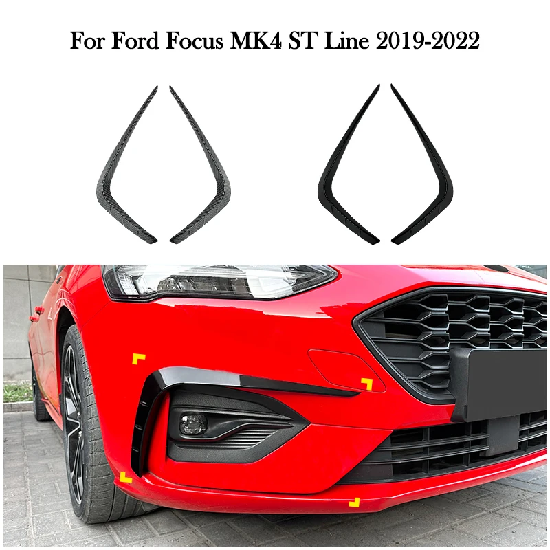 

ABS Car Front Bumper Air Vent for Ford Focus MK4 ST Line 2019-2022 Wind Knife Diffuser Splitter Auto Parts Aftermarket