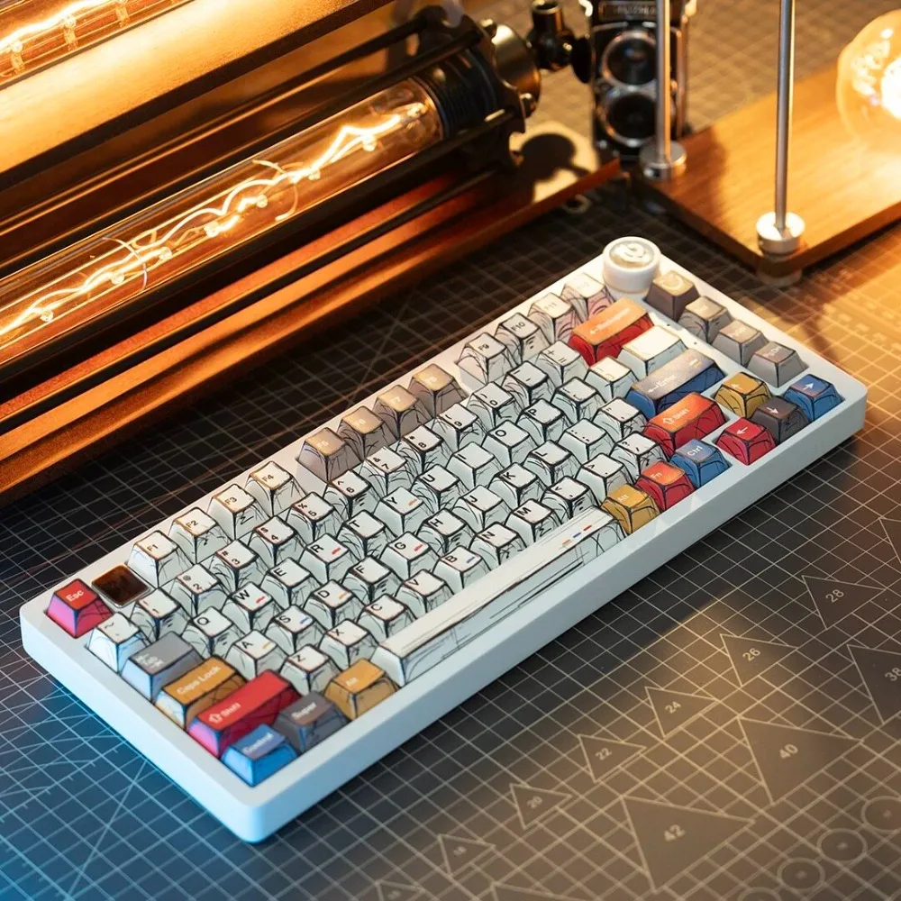 LEOBOG Hi75Cpro Aluminum Mechanical Keyboard 3-Mode Wireless Bluetooth Custom Kit with RGB Backlight & Mahjong Sound Keyboard