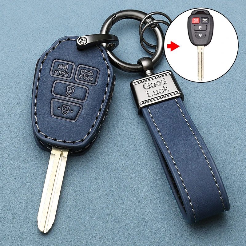 New Car Key Case Cover Shell For Toyota Prius Corolla Yaris Avensis Camry RAV4 4 Buttons 2012 2013 2014 2015 2016 2017 2018