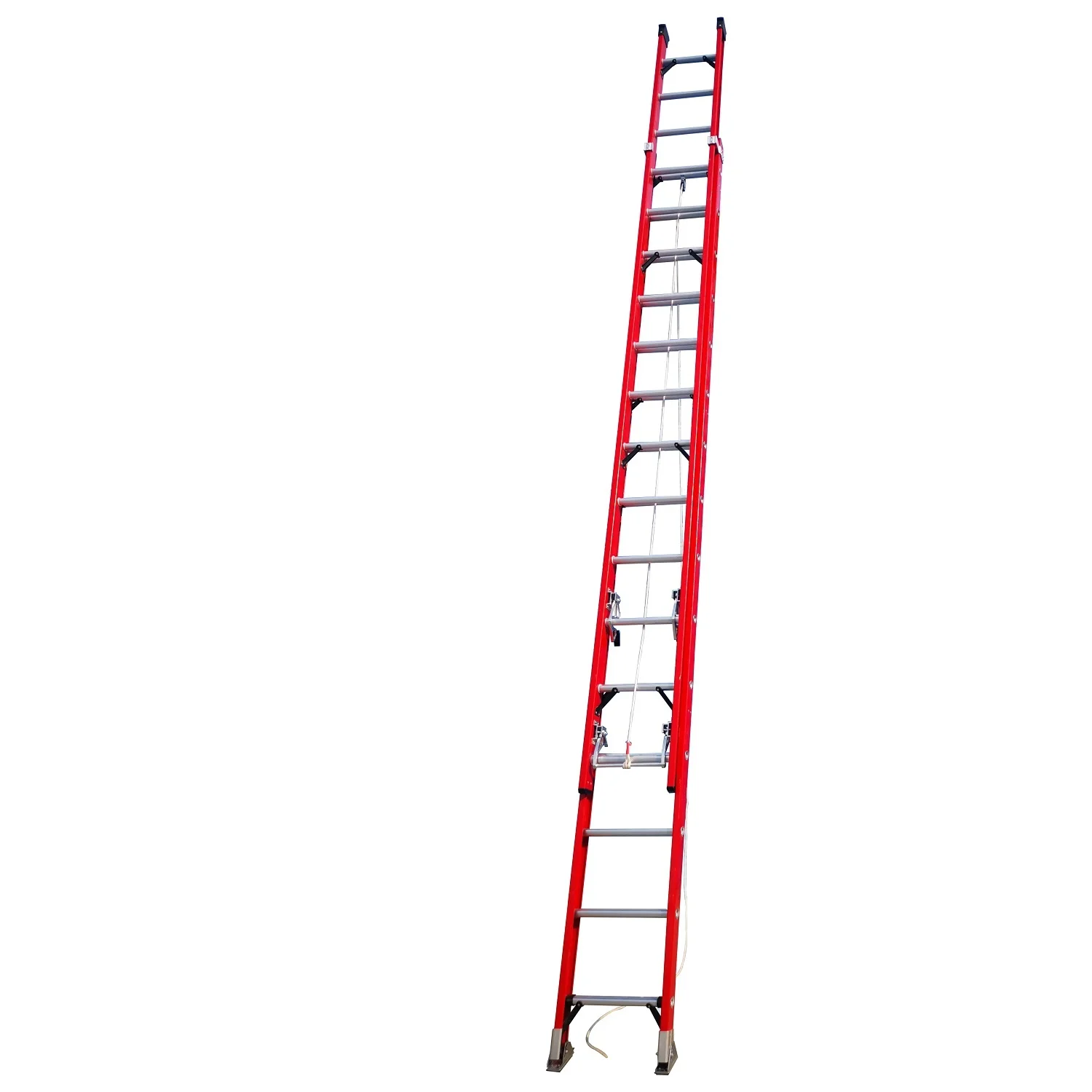 Factory Direct Non-conducting Fiberglass Insulated Extension Ladder For Outdoor