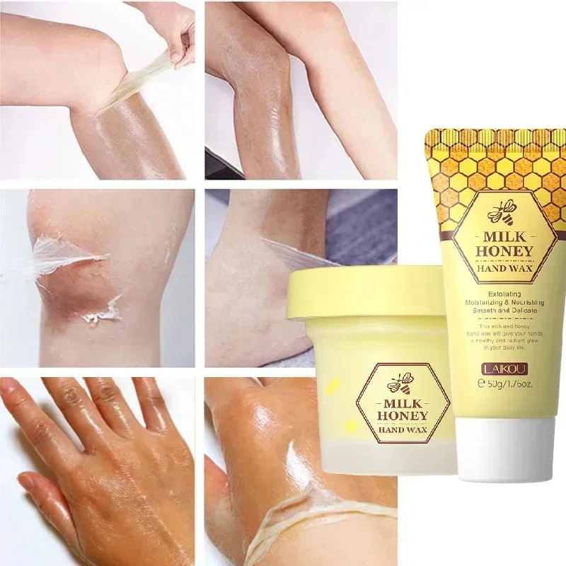 Honey Milk Anti-Aging Hand Wax Fade Fine Lines Repair Exfoliating Calluses Hand Mask Whitening Moisturizing Skin Care Products