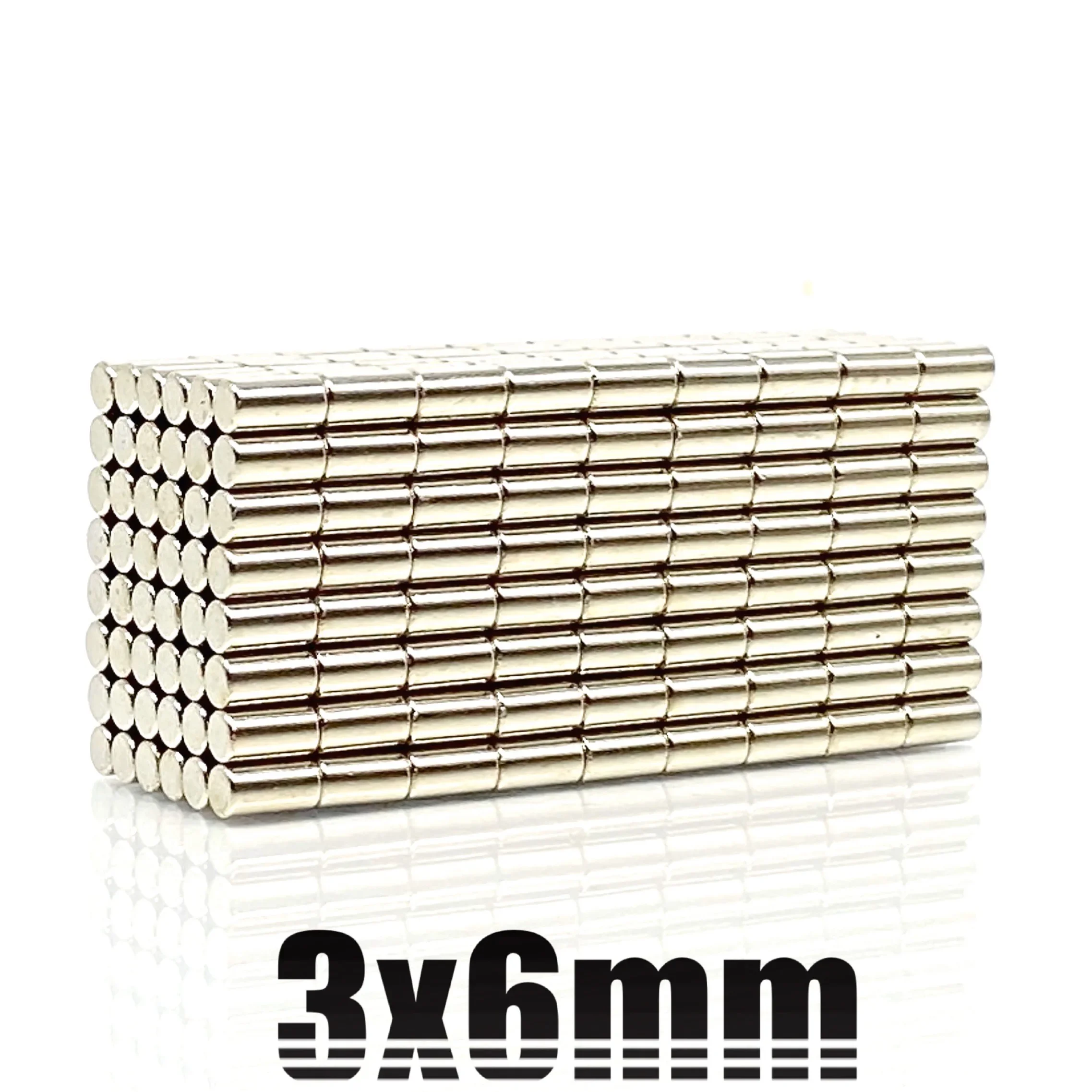 50 ~ 1000 Uds 3x6mm imán de búsqueda menor 3mm x 6mm imanes permanentes redondos pequeños a granel imanes de neodimio de disco de 3x6mm fuertes 3*6mm
