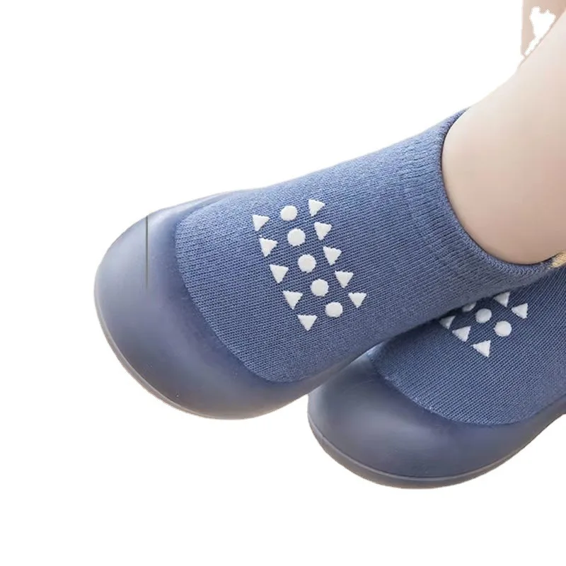 Baby Shoes Kids Soft Rubber Sole First Walkers Children Sock Shoes Non-slip Floor Socks Toddler Sock Shoes 0-4Y Boy Girl Booties