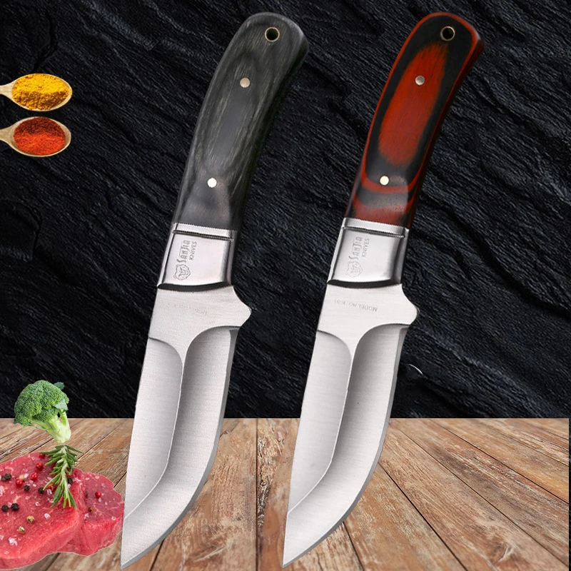 Coltello per mannaia da taglio multiuso coltelli forgiati a mano in acciaio inossidabile coltello da cucina per sbucciare il pesce di manzo