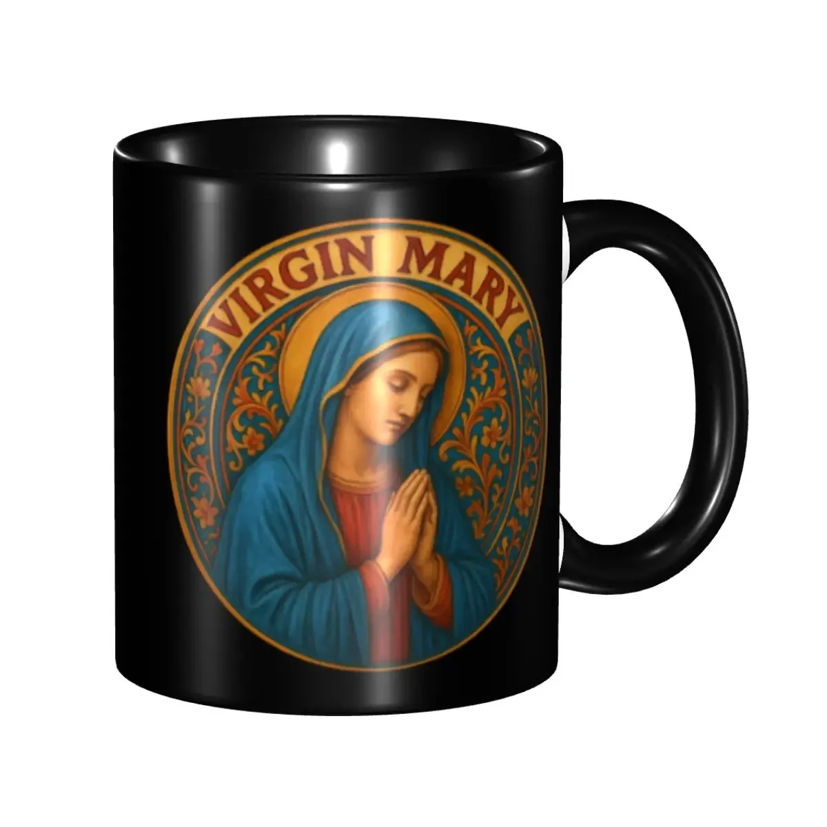Virgen De Guadalupe Virgin Mary Coffee Mugs DIY Personalized Ceramic Mug Cup Creative Present