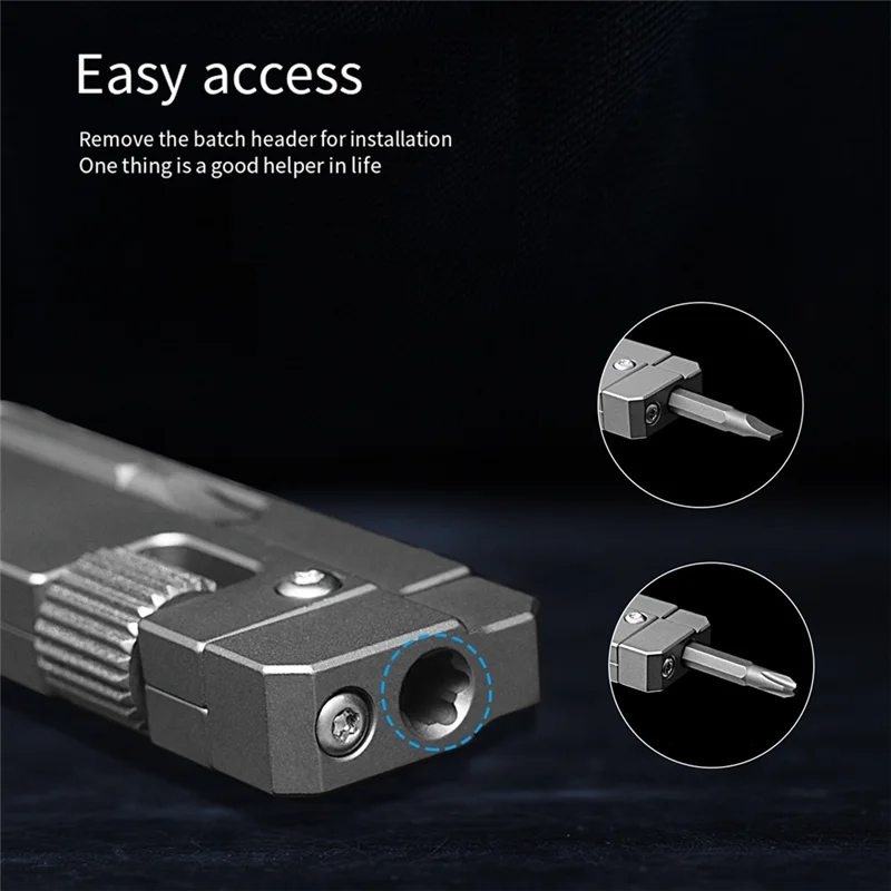 A15F-Titanium Alloy Mini Adjustable Spanner Wrench, Multitool Portable Repair Tool For Outdoor Use,Multifunctional Tool