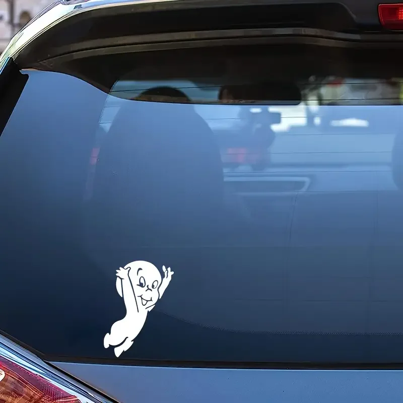 Vinyl Casper Ghost Car Decal – Adhesive Vehicle Bumper Sticker, JDM Drift Style, Weather-Resistant Decoration for Cars, Trucks, view 2