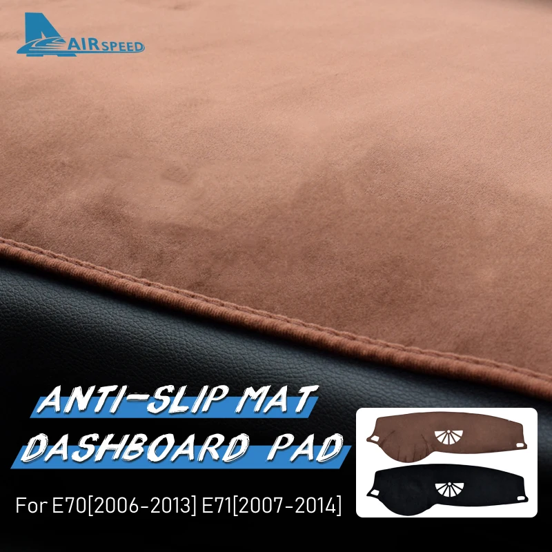 Flannel For BMW X5 E70 X6 E71 Car Dashboard Cover Mat Anti-slip Pad Dashmat Sun Shade Dash Board Carpet Interior Accessories