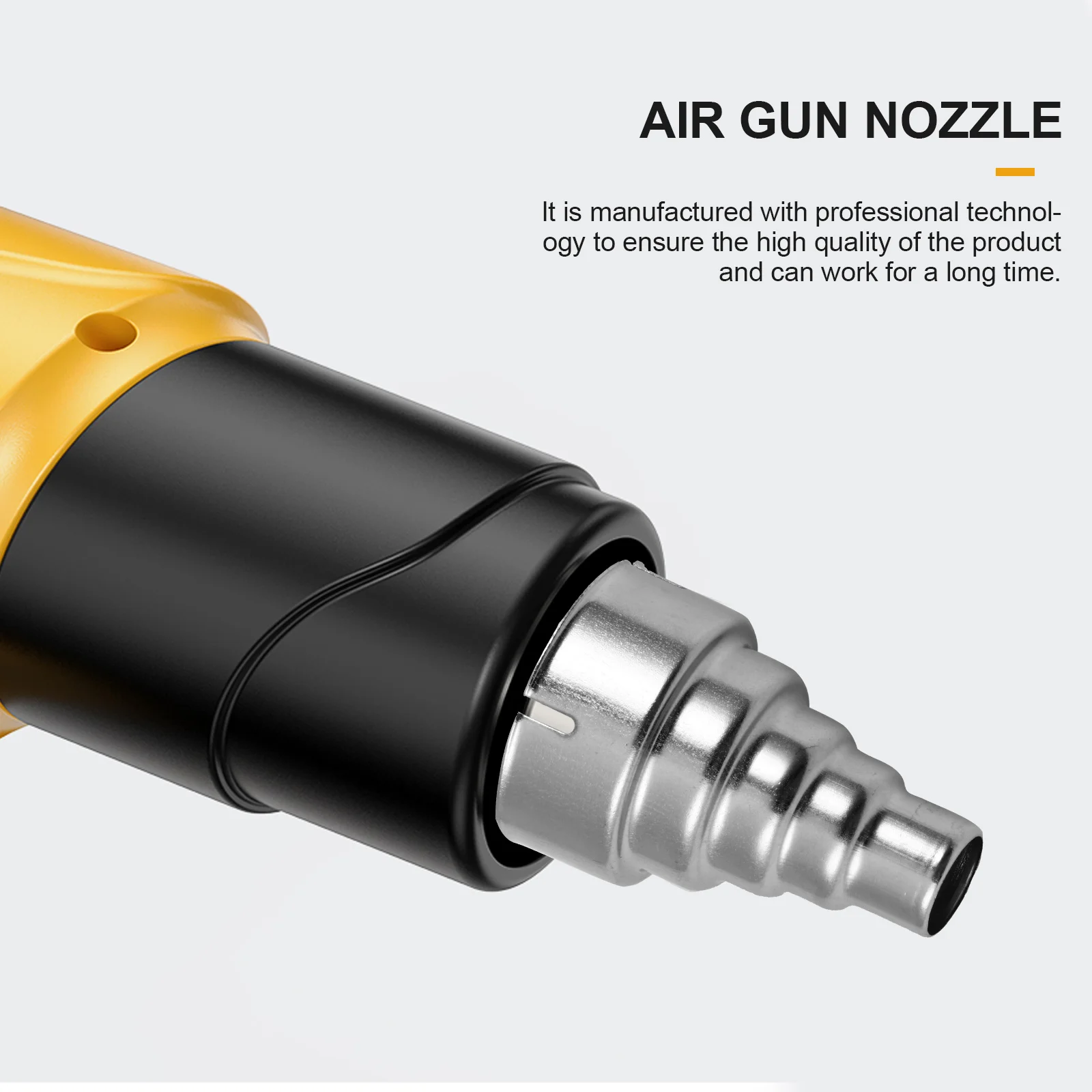 

2Pcs Hot Air Nozzle Stainless Steel Multisize Station Repair Tool for Heat Shrinking Electronics Soldering Heating PVC